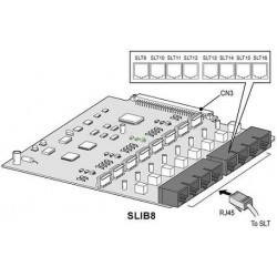 Tarjeta SLIB8, 8 extensiones analógicas para centralitas LG-Ericsson ipLDK-20/LDK-20 Compact