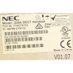 Teléfono inalámbrico NEC Mod. IP DECT G266 (Nuevo)
